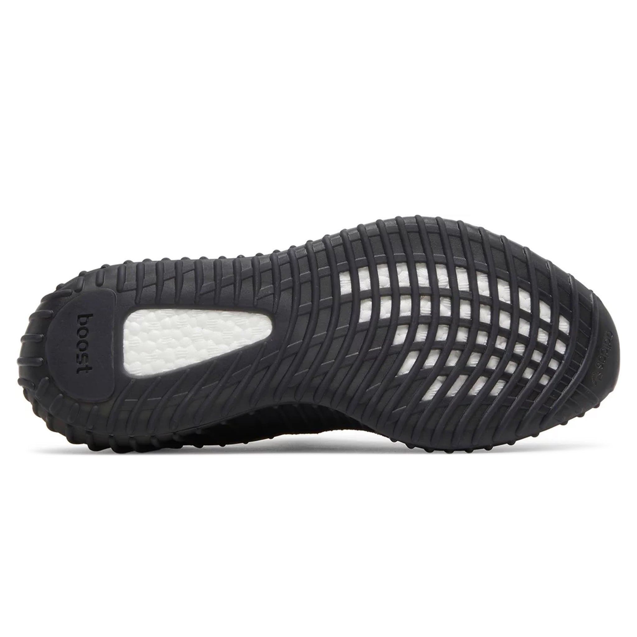 Sole view of Adidas Yeezy Boost 350 V2 Onyx HQ4540